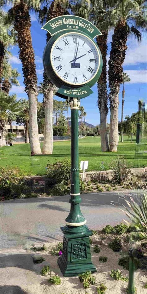 rolex clock for golf course.